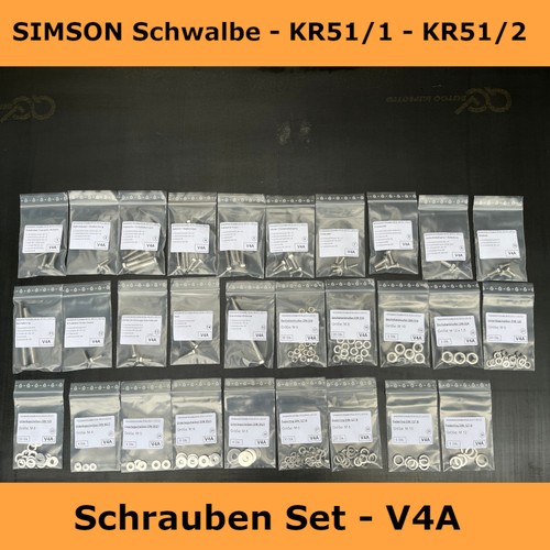 Simson schrauben set edelstahl - simson,