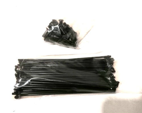 Edelstahl speichensatz schwarz - edelstahl,
